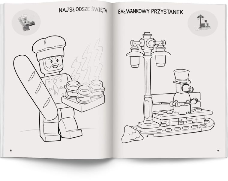 LEGO ICONIC. Kolorowanka z naklejkami