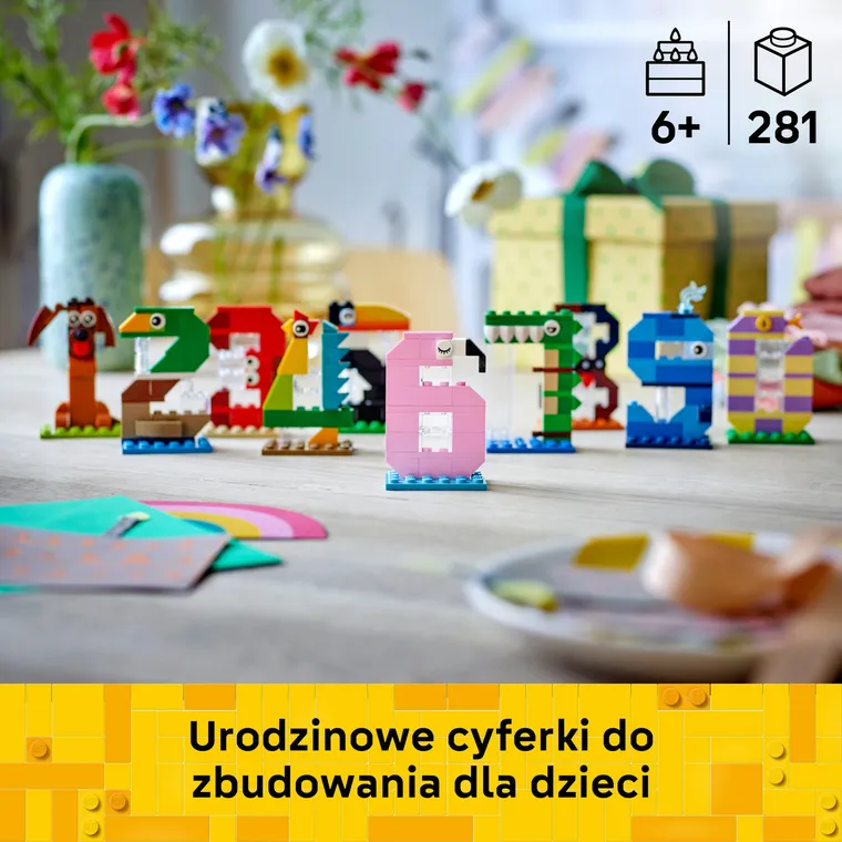 LEGO Iconic, Urodzinowe cyferki, 40807