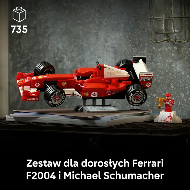 LEGO Icons, Ferrari F2004 i Michael Schumacher, 11375