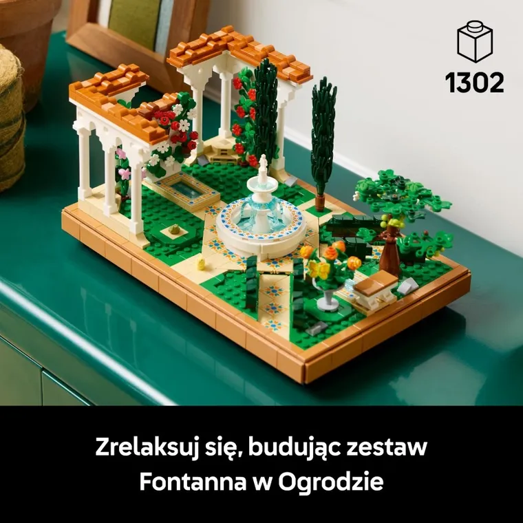 LEGO Icons, Fontanna w ogrodzie, 10359