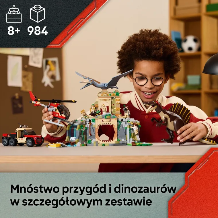 LEGO Jurassic World, Powietrzna misja z kecalkoatlem i spinozaurem, 76976