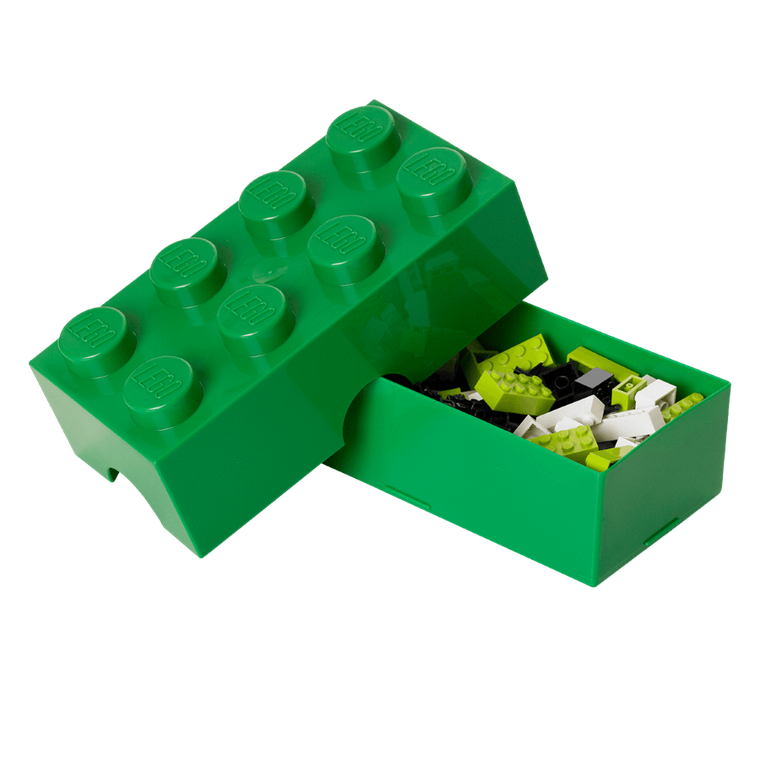 LEGO, lunchbox klocek, zielony