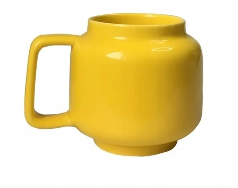 LEGO, mała głowa, kubek ceramiczny, chłopiec, z uśmiechem, 255 ml