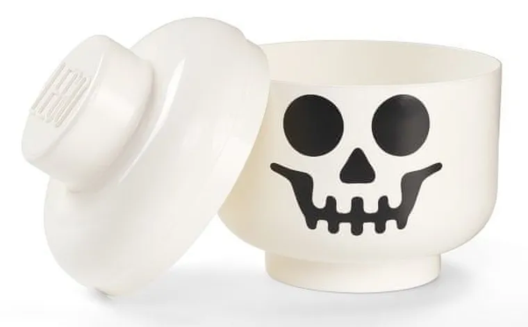 LEGO, mała głowa, szkieletor, pojemnik do przechowywania, rozmiar S, 2l