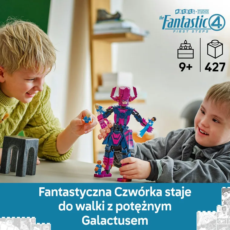 LEGO Marvel, Figurka Fantastycznej Czwórki kontra Galactus, 76316