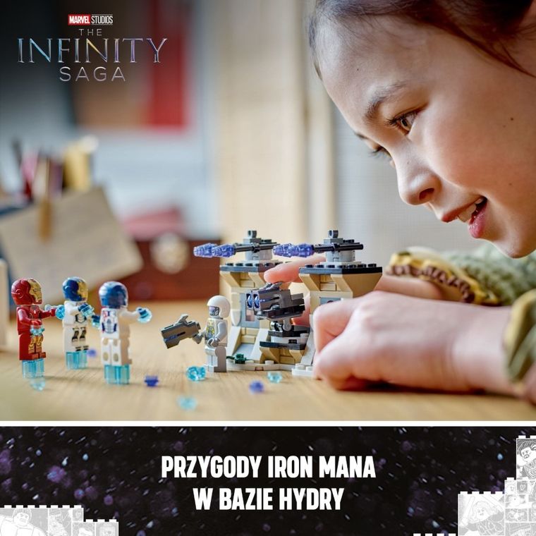 LEGO Marvel, Iron Man i Iron Legion kontra żołnierz Hydry, 76288