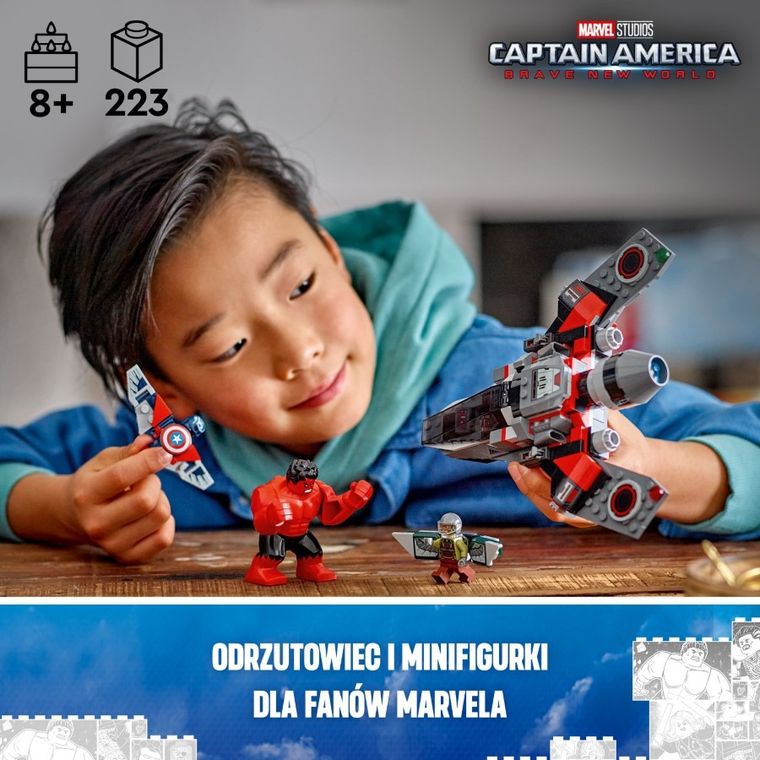 LEGO Marvel, Kapitan Ameryka kontra Czerwony Hulk - bitwa, 76292