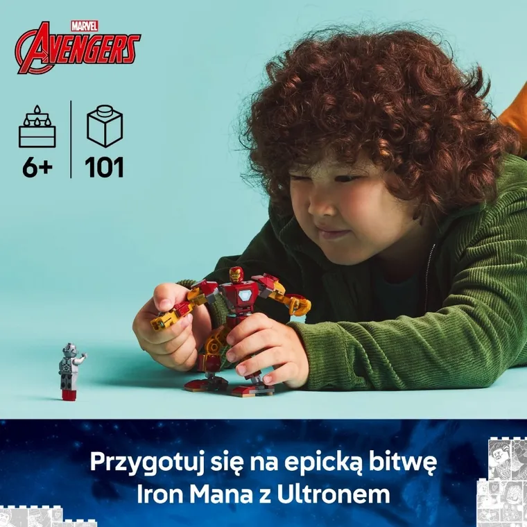 LEGO Marvel, Mech Iron Mana kontra Ultron, 76307