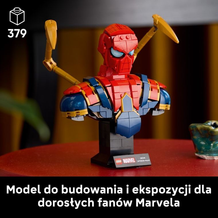 LEGO Marvel, Popiersie Iron Spider-Mana, 76326