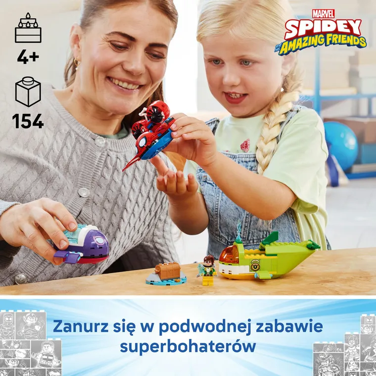 LEGO Marvel, Spidey: podwodne pojazdy, 11207