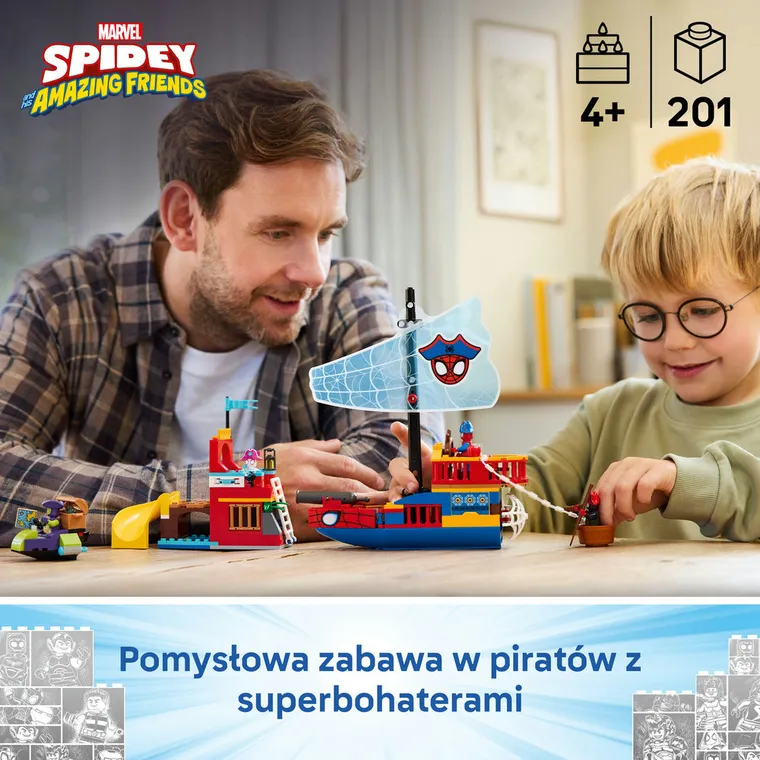 LEGO Marvel, Statek piracki drużyny Spidey’ego, 11208