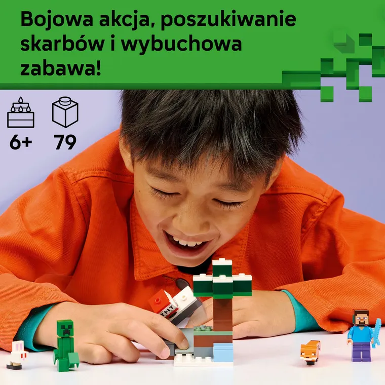 LEGO Minecraft, Przygoda Steve’a w tajdze, 21583