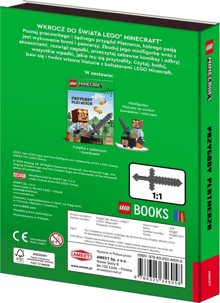 LEGO Minecraft. Przygody Płatnerza + figurka