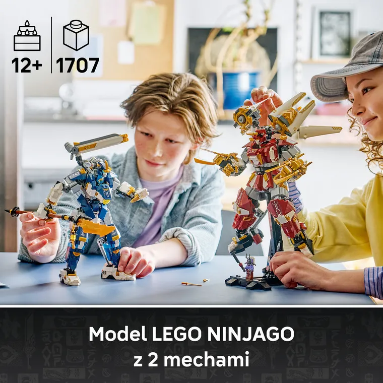 LEGO NINJAGO, Bliźniacze tytanowe mechy, 71870