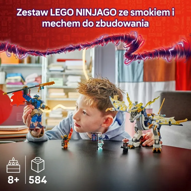 LEGO NINJAGO, Mech smoczego jeźdźca Rogue’a, 71843