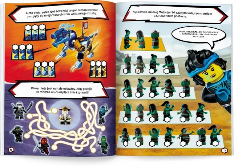 LEGO NINJAGO. Moce Nyi. Zadania. Opowiadanie. Komiksy