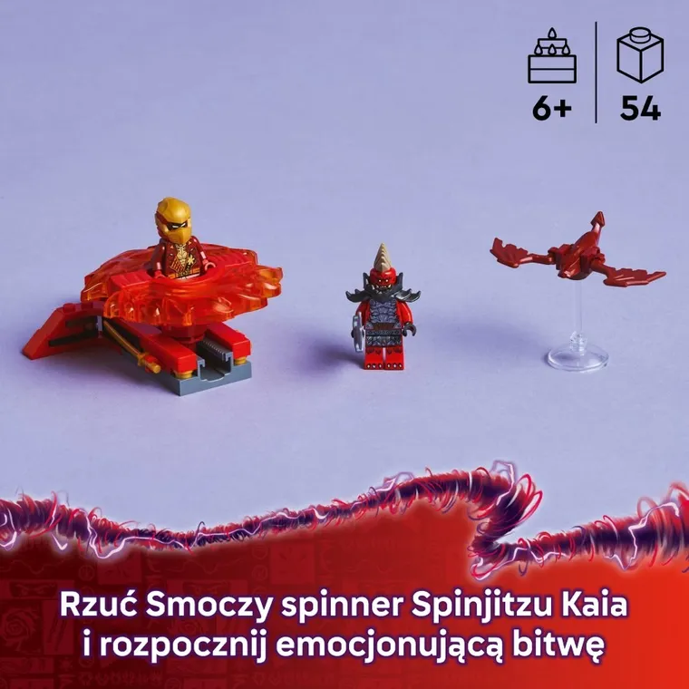 LEGO NINJAGO, Smoczy spinner Spinjitzu Kaia, 71823