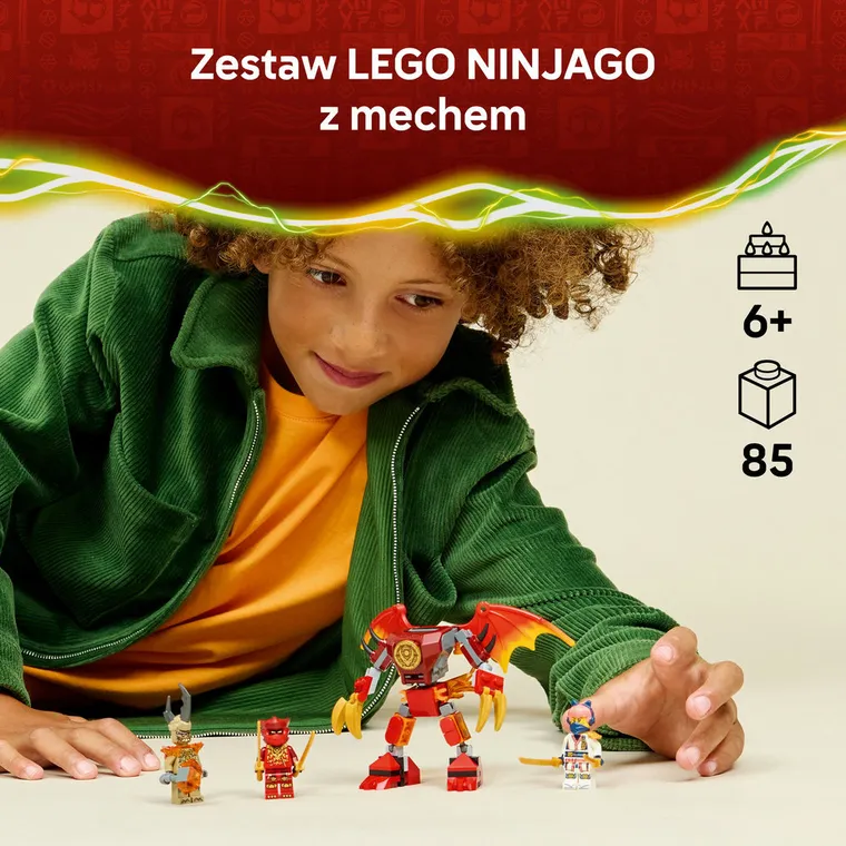 LEGO NINJAGO, Smok-mech Kaia - zestaw bitewny, 71851