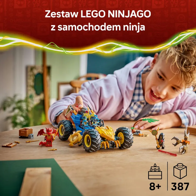 LEGO NINJAGO, Wielofunkcyjny samochód Jaya, 71856
