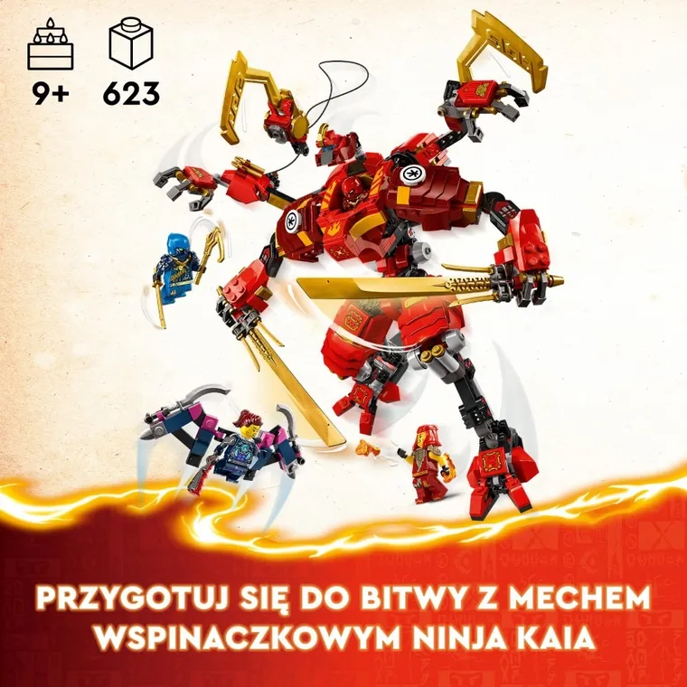 LEGO NINJAGO, Wspinaczkowy mech ninja Kaia, 71812