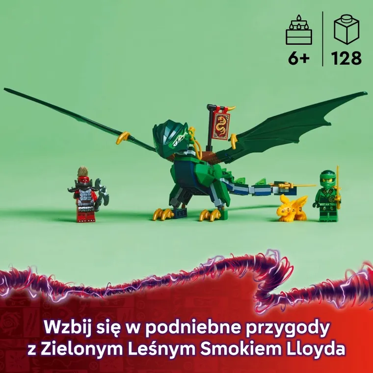 LEGO NINJAGO, Zielony leśny smok Lloyda, 71829