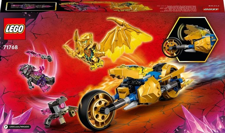 LEGO NINJAGO, Złoty smoczy motocykl Jaya, 71768