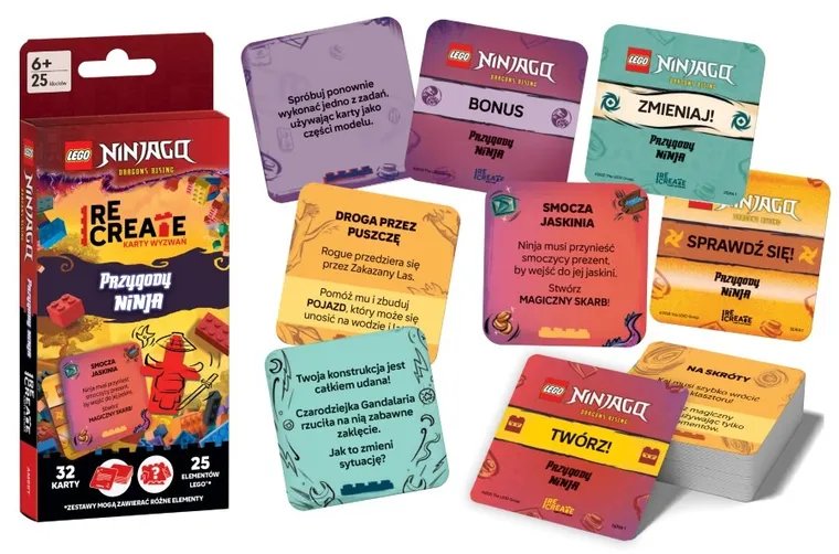 LEGO Recreate. Karty wyzwań. Przygody ninja