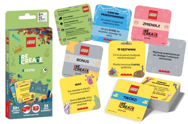 LEGO Recreate. Karty wyzwań. Zamek