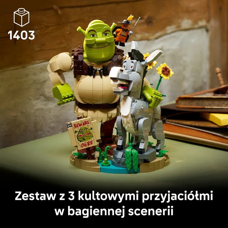 LEGO Shrek, Shrek, Osioł i Kot w butach, 72423