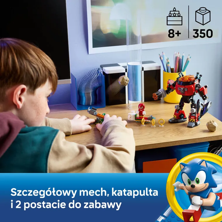 LEGO Sonic the Hedgehog, Knuckles kontra Dr. Eggman w mechu Egg Crusher, 77005