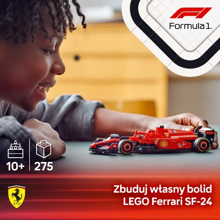 LEGO Speed Champions, Bolid F1 Ferrari SF-24, 77242