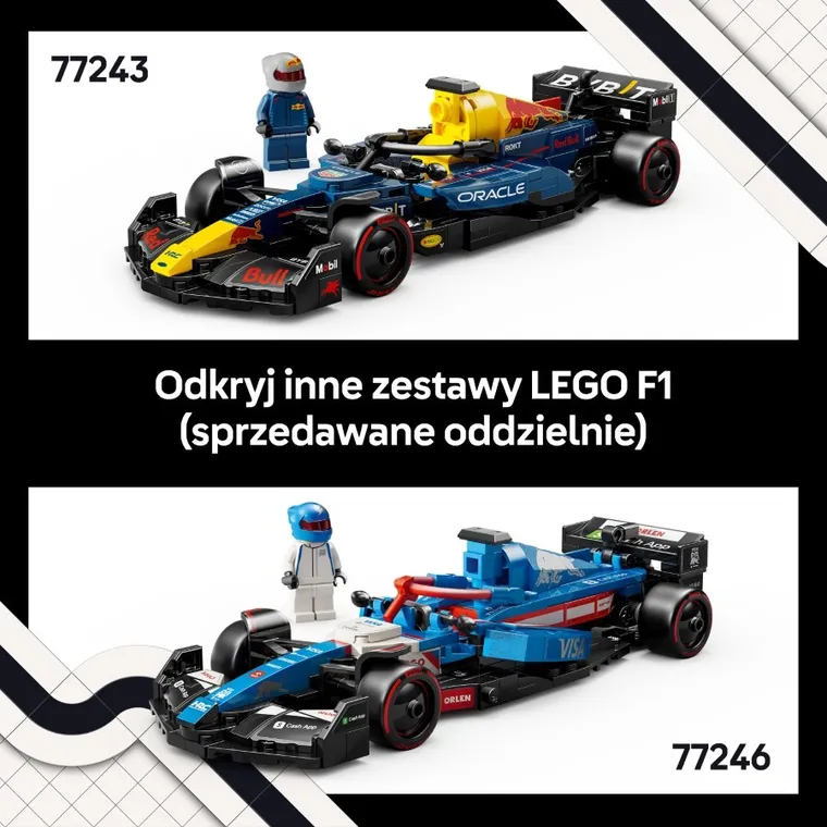 LEGO Speed Champions, Bolid F1 Visa Cash App RB VCARB 01, 77246