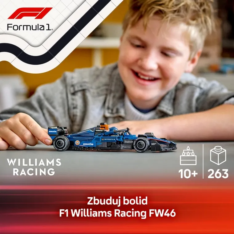 LEGO Speed Champions, Bolid F1 Williams Racing FW46, 77249