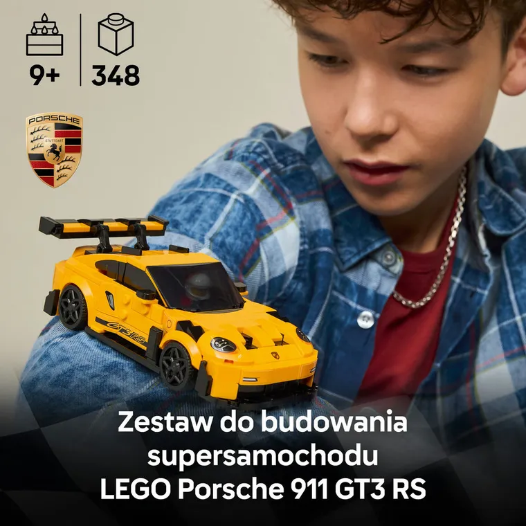 LEGO Speed Champions, Supersamochód Porsche 911 GT3 RS, 77239