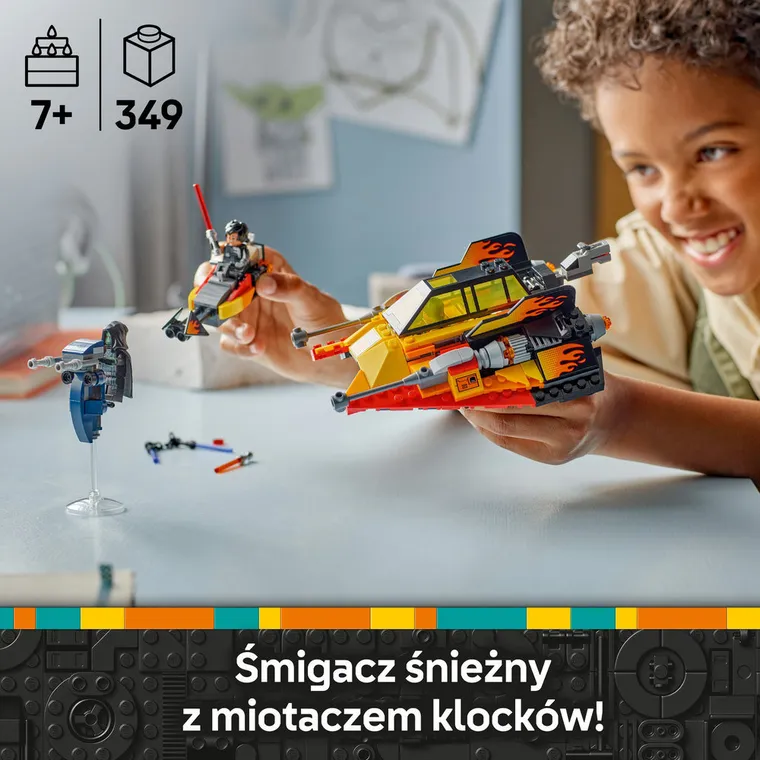 LEGO Star Wars, Płomienny śmigacz śnieżny, 75414