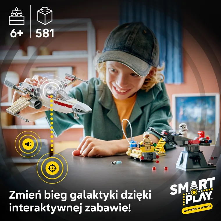LEGO Star Wars, SMART Play: X-Wing Czerwona Piątka Luke’a, 75423