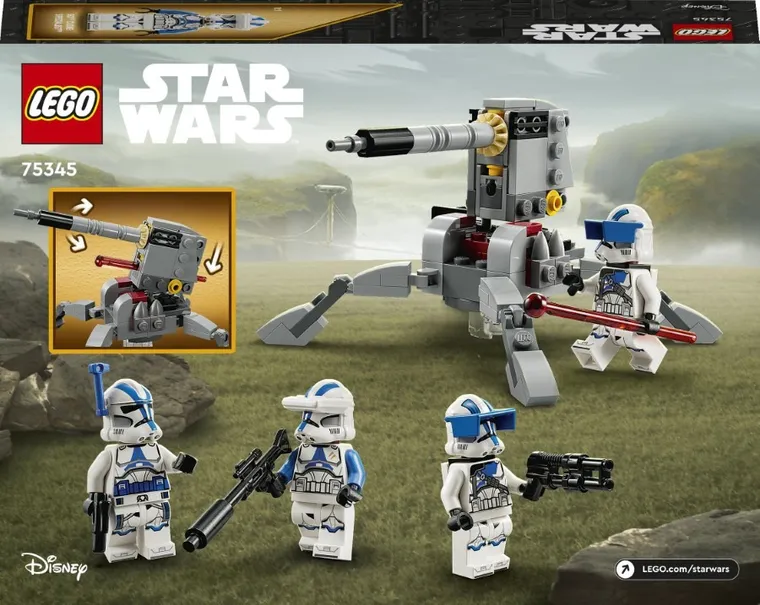 LEGO Star Wars, Zestaw bitewny - żołnierze-klony z 501. legionu, 75345
