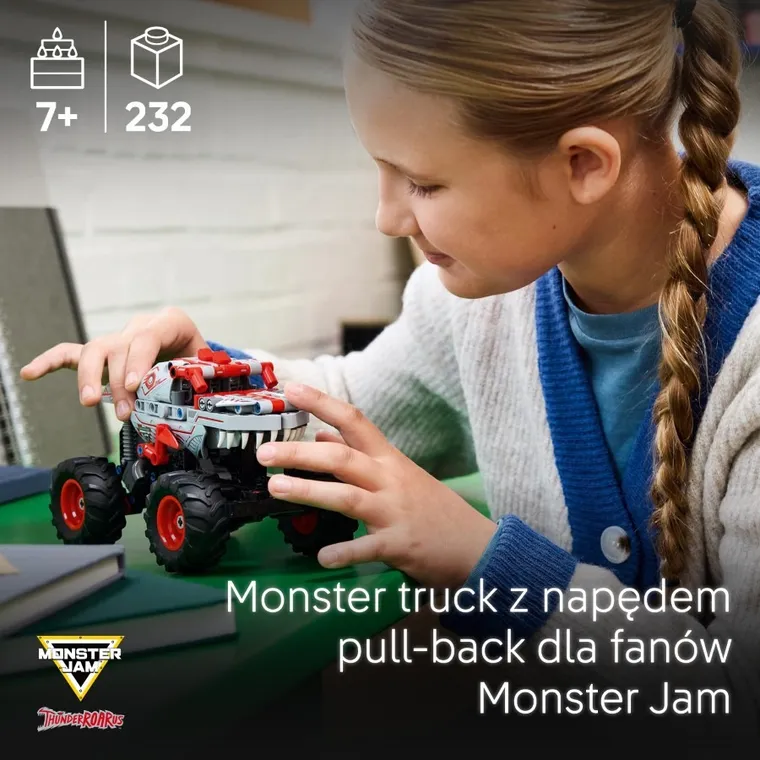 LEGO Technic, Monster Jam ThunderROARus z napędem typu pull-back, 42200