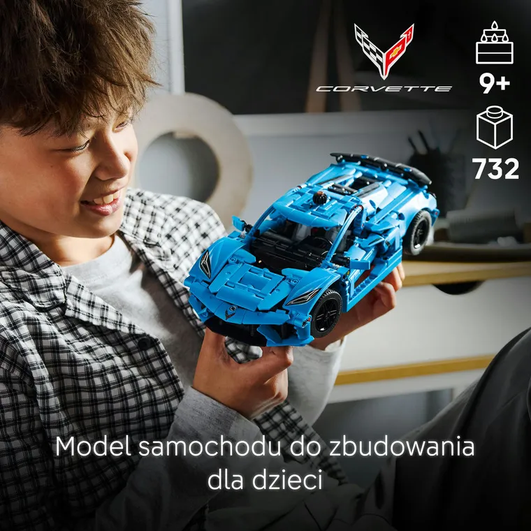 LEGO Technic, Niebieski Chevrolet Corvette Stingray, 42217