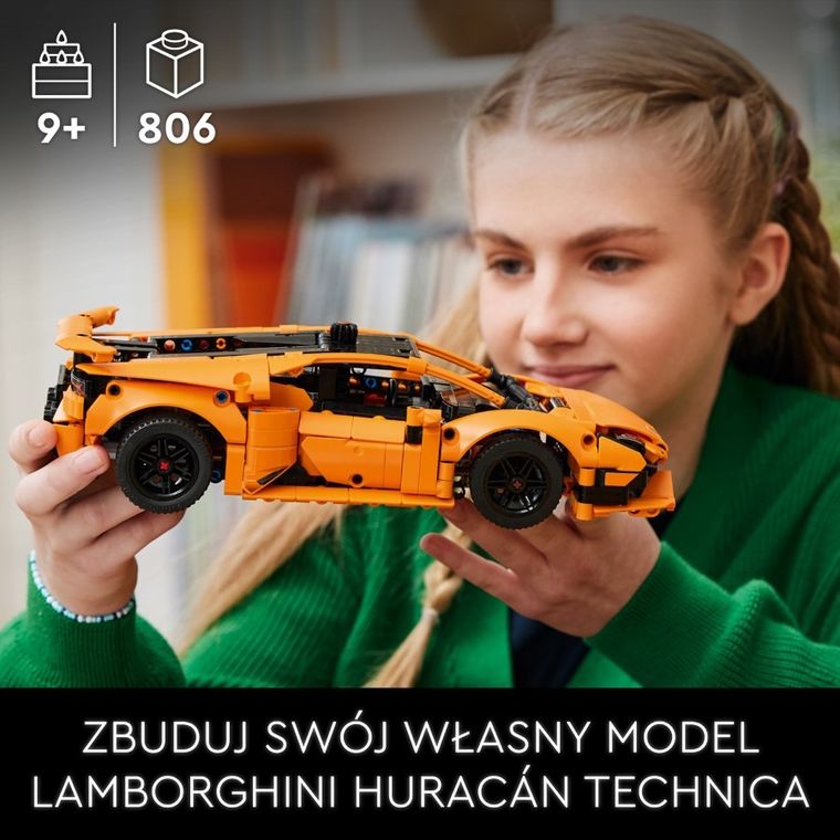 LEGO Technic, Pomarańczowe Lamborghini Huracán Tecnica, 42196