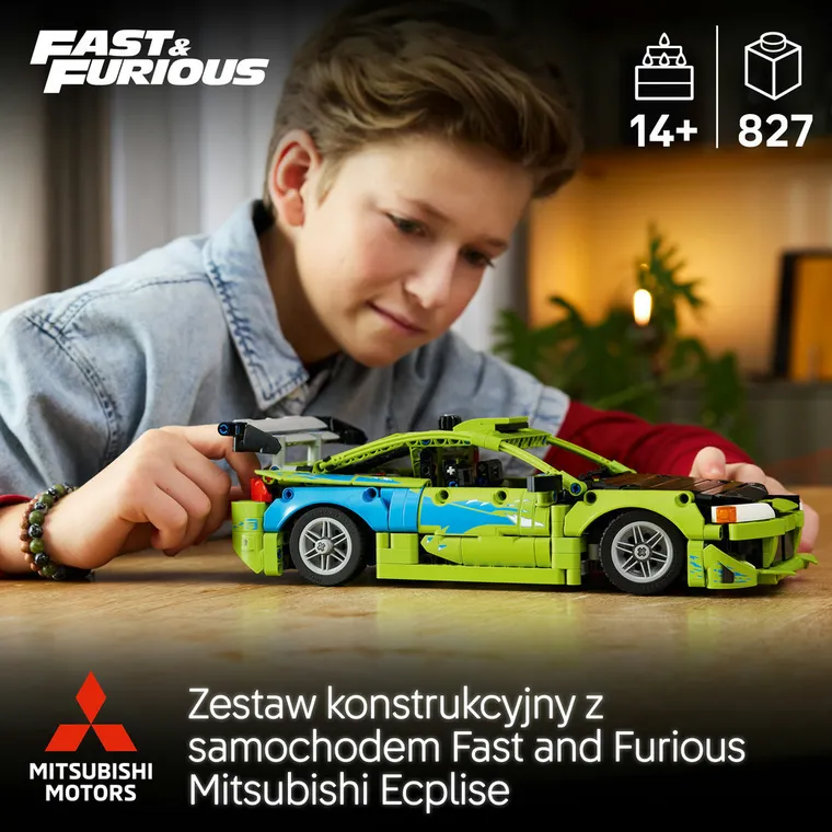 LEGO Technic, Samochód Fast and Furious Mitsubishi Eclipse, 42229