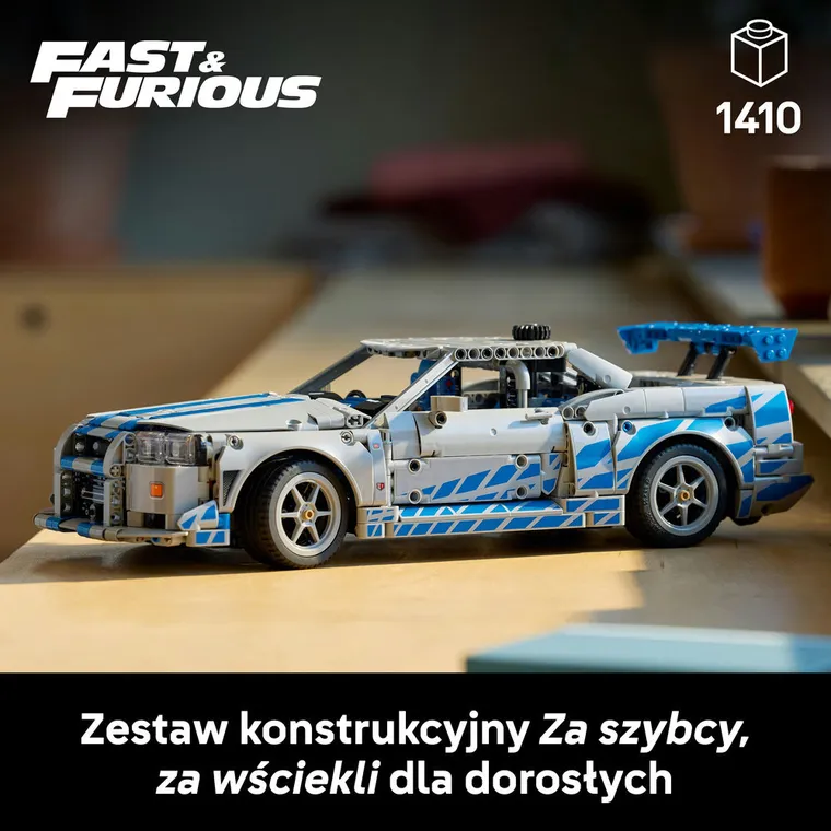 LEGO Technic, Samochód Nissan Skyline GT-R (R34) z filmu Za szybcy, za wściekli, 42210