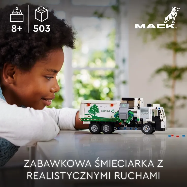 LEGO Technic, Śmieciarka Mack LR Electric, 42167