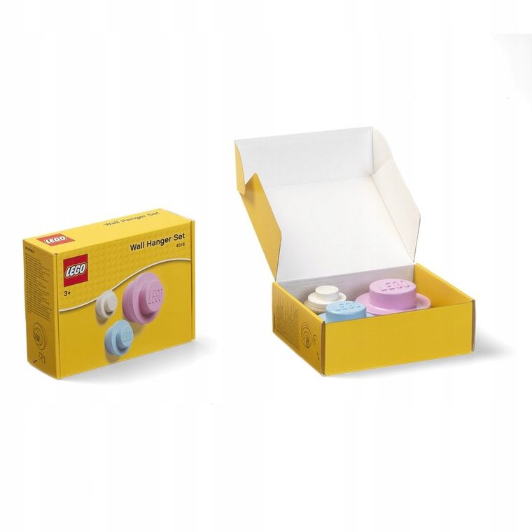 LEGO, zestaw wieszaków na ścianę, 3 szt.