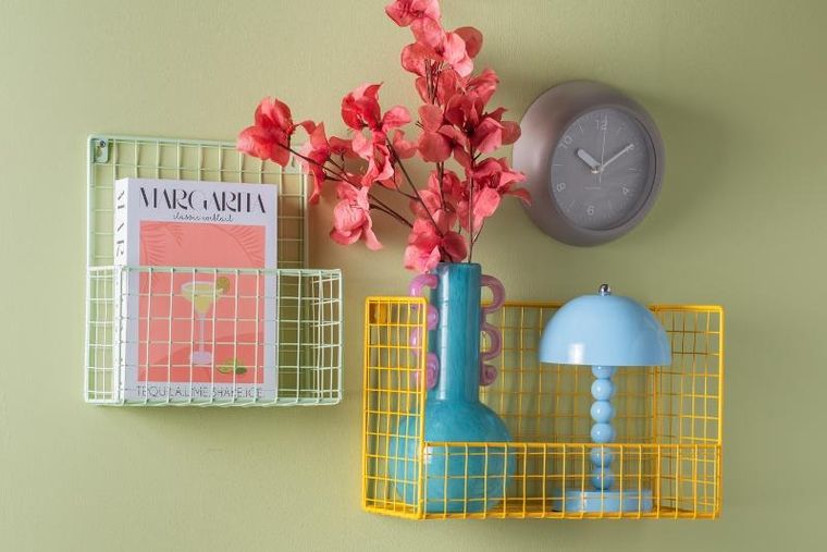 Leitmotiv, Bubbles, lampka stołowa, niebieska, 16 cm