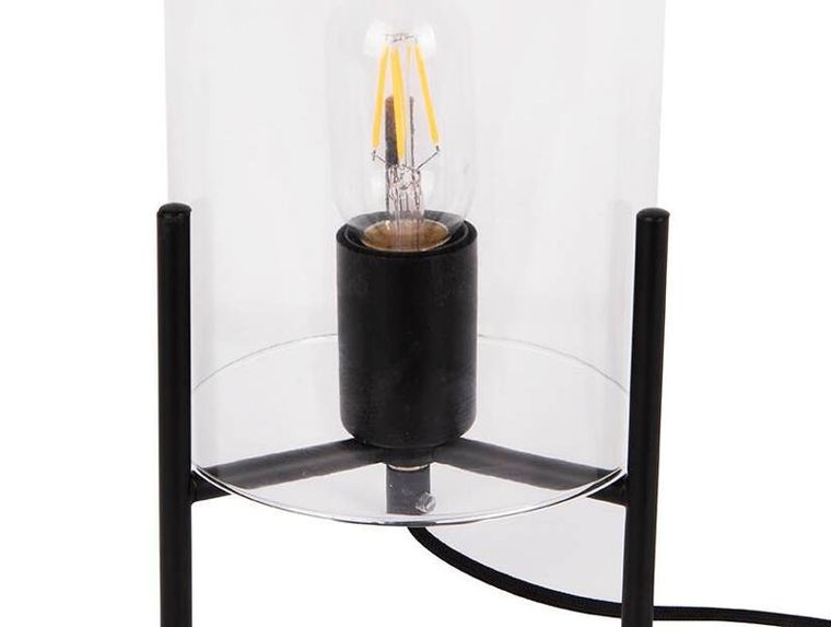 Leitmotiv, lampa stołowa szklany klosz bell, ø 16 cm