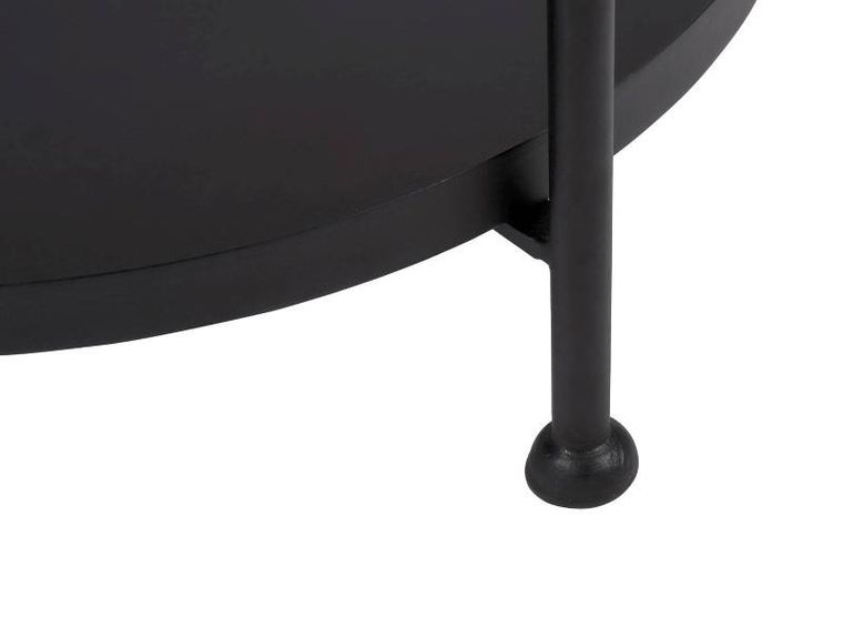 Leitmotiv, Tray, stolik kawowy okrągły z blatem, drewno mango, średnica 39-55 cm