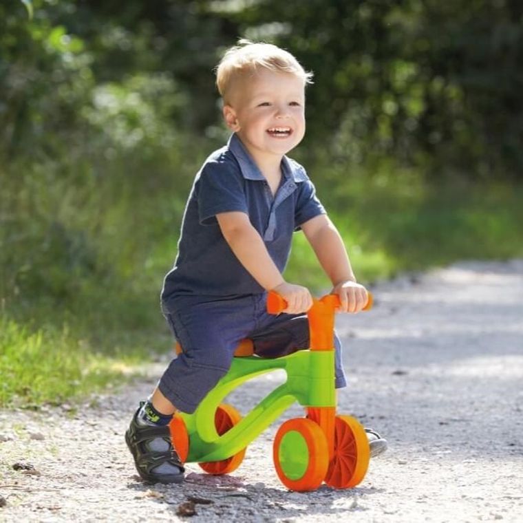 Lena, rowerek biegowy, zielono-pomarańczowy