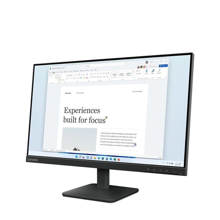 Lenovo, L24-4e, monitor, raven black, 23.8"