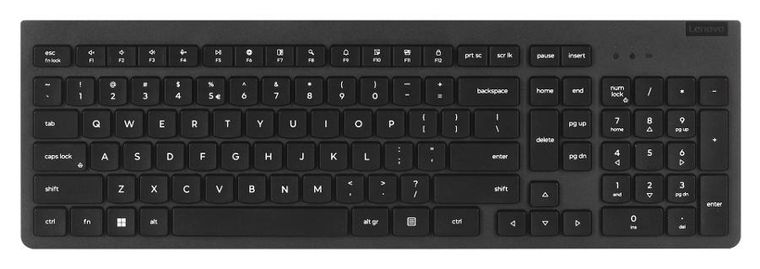 Lenovo, zestaw bezprzewodowej klawiatury i myszy, Essential Gen2, czarny, 4X31N50746